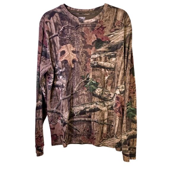 Mossy Oak Break-Up Infinity Long Sleeve T-Shirt Size Large Hunting Outdoor Camo - Picture 1 of 6